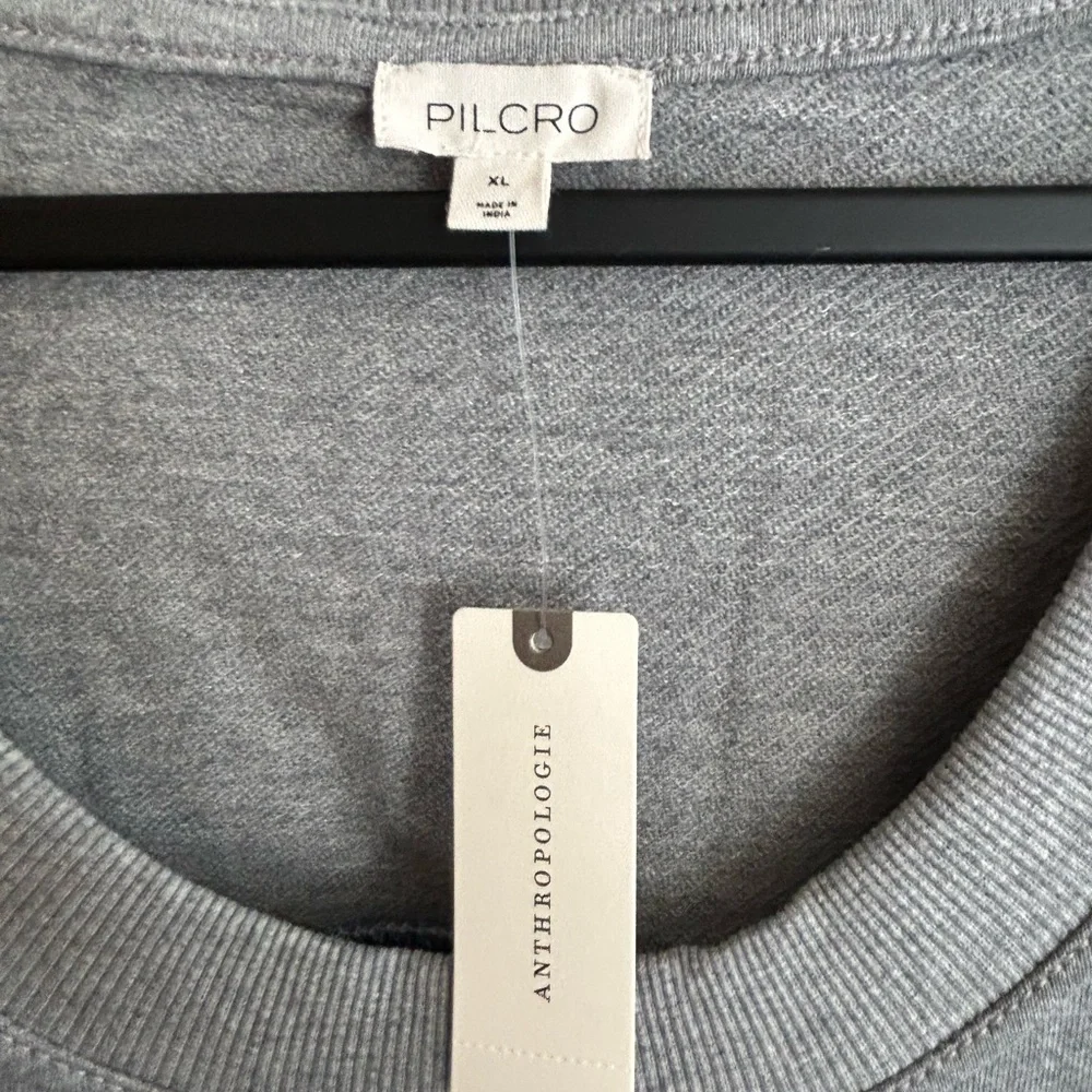 Anthropologie Pilcro Denim Sweatshirt Twofer Swing Dress XL - Picture 9 of 9